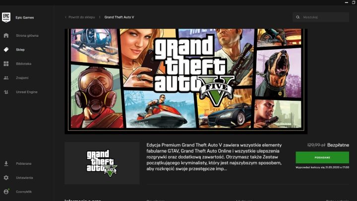 Zainteresowanie GTA 5 było tak duże, że nawet dwa dni po rozpoczęciu rozdawnictwa serwery Epica wciąż nie wyrabiały. - Darmowe GTA 5 wygrało wojnę Epica ze Steamem - dokument - 2020-05-20