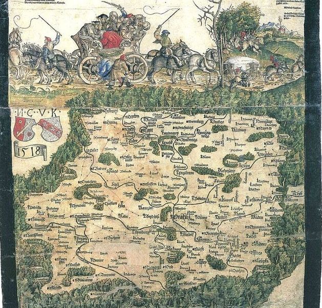 Jedną z pomocy naukowych przy tworzeniu Kingdom Come była pierwsza znana mapa Czech z 1518 roku. Stare mapy nie tylko wskazywały lokalizację miast, ale też np. tereny konkretnych religii. - 2018-06-02