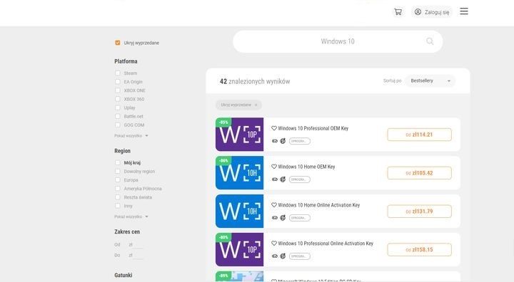 W niektórych sklepach klucz Windows 10 można nabyć naprawdę tanio, ale nie ma pewności, że pochodzi on z legalnego źródła. - Jak tanio kupić Windows 10? - dokument - 2020-08-05