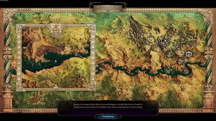 Mapa Baldur’s Gate 3.