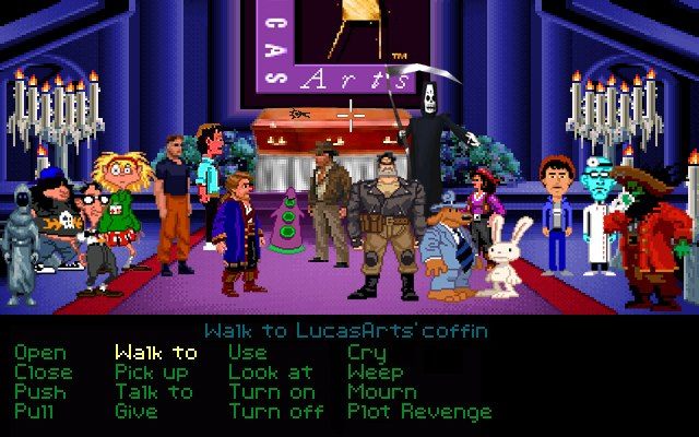 Bohaterowie przygodówek LucasArts na pogrzebie firmy (autor: Josh Coles) - 2013-04-08