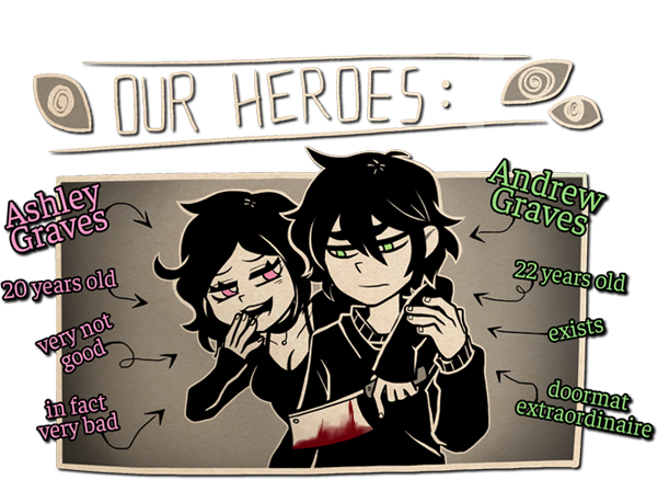 Twórcy nie pozostawiają wątpliwości, że tytułowi Andy i Leyley nie są bohaterami pozytywnymi. The Coffin of Andy and Leyley, 9Kit Studio, 2023. - „To obrzydliwe! Nie mogę przestać oglądać!” Jak chorobliwa ciekawość ciągnie nas do mocnych treści? - dokument - 2024-02-26