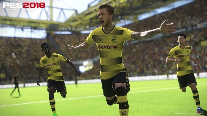 Konami nie zawsze potrafi utrzymać raz zdobytą licencję. Na przykład w ubiegłym roku niemiecki gigant Borussia Dortmund był jednym z oficjalnych partnerów PES-a, a już w następnej edycji nazwa i herb klubu zostaną zmyślone. - 2018-07-09