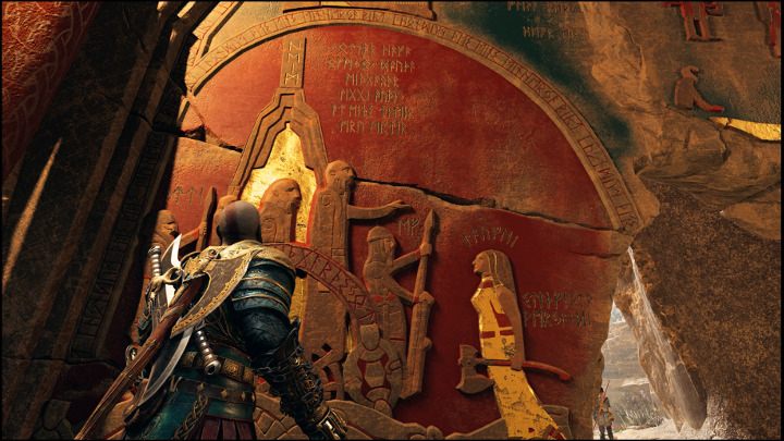 Zdaniem reżysera gry kolor złoty powiązany był z żoną Kratosa, co widać na załączonym obrazku. - 2018-05-14