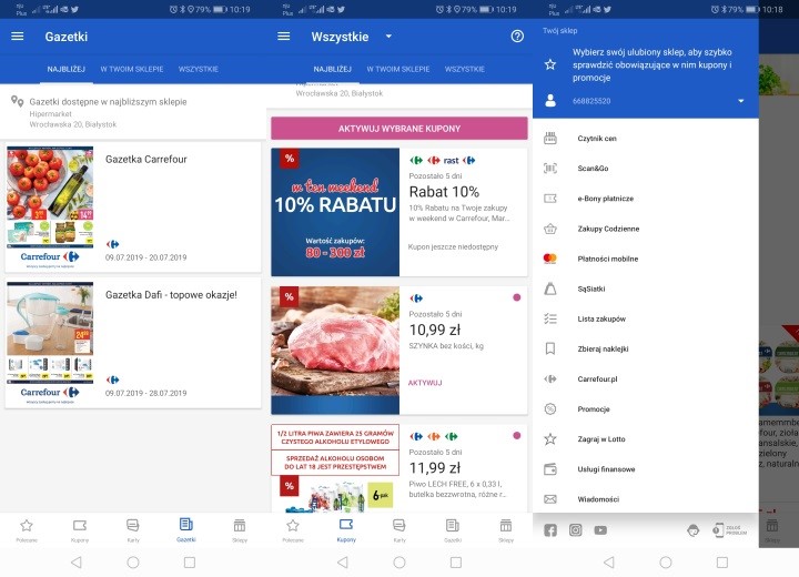 Mój Carrefour jest bardzo rozbudowany. - Lidl czy Biedronka? - sprawdziłem aplikacje i wiem gdzie robić zakupy - dokument - 2019-08-05