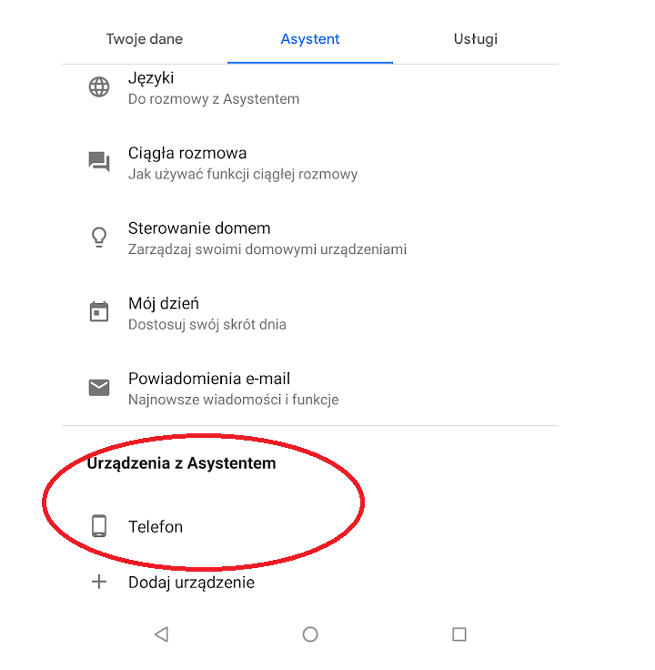 Możliwość wyłączenia Asystenta ukryto w stosownej zakładce z listą naszych urządzeń. - Asystent Google po polsku – co to jest i co potrafi? - dokument - 2019-09-30