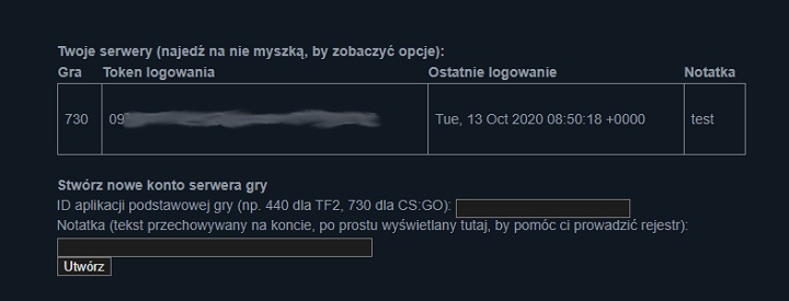 Token wygaśnie, jeśli przez dłuższy czas na serwerze nie będzie żadnego ruchu. - Jak postawić własny serwer do grania w CS:GO i Minecraft - dokument - 2020-11-30