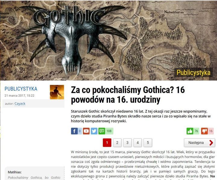 Powrót do Gothica w roku 2019 powinien być rozpatrywany w kategoriach choroby. - 2019-04-01