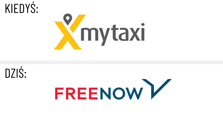 Zmiana nazwy z mytaxi na Free Now podyktowana była rozszerzeniem działalności firmy o np. wynajem hulajnóg. - Który najlepszy: Uber, Bolt czy Free Now? - dokument - 2020-05-11