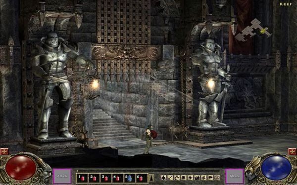 W nieco późniejszej – ale wciąż wczesnej – fazie produkcji zniknęło uderzające podobieństwo do Diablo II. Czy tylko mnie ten screen nasuwa skojarzenia z Dungeon Siege?