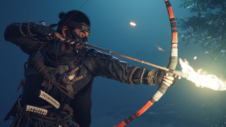 Płonące strzały to tylko jeden z gadżetów, których można używać w Ghost of Tsushima. - Ghost of Tsushima przekonało mnie, że Wiedźmin 4 nie powinien być RPG - dokument - 2020-07-13