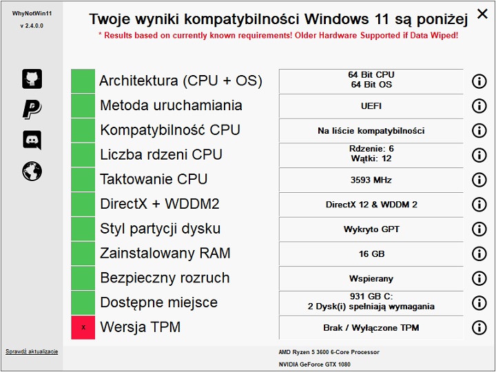 No i mam problem. Jak wygląda to u Was? Pecet spełnia wszystkie wymagania? - Windows 11 - wszystko co trzeba o nim wiedzieć. Kiedy premiera i jaka jest cena? - dokument - 2022-05-31