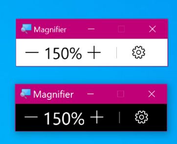 Magnifier – w przyszłości będzie współpracował także z jasnym motywem. Źródło: MSPowerUser.