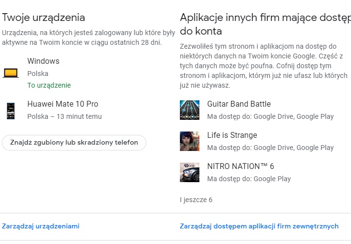 Uzyskanie dostępu do konta Google przez hakera to chyba - po włamaniu do bankowości online - najgorsze, co może spotkać użytkownika. - Jak sprawdzić, czy gdzieś wyciekły nasze dane osobowe? - dokument - 2019-11-26