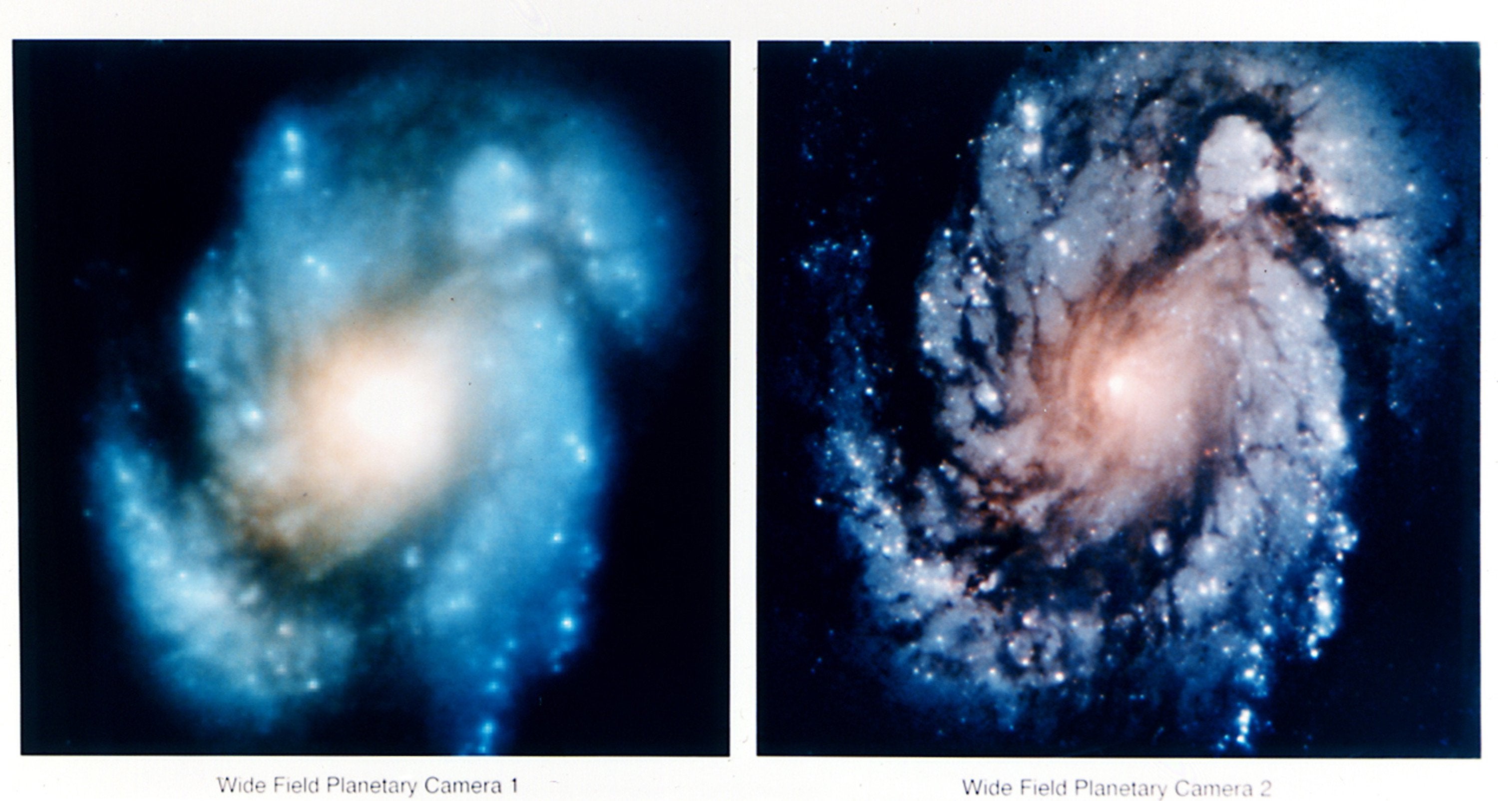 Porównanie jakości zdjęć przed i po naprawie usterki. - Największe wpadki w historii podboju kosmosu - dokument - 2021-03-23