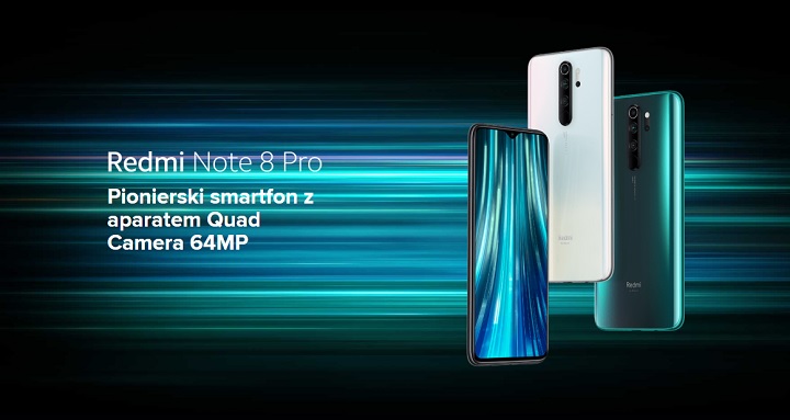 Xiaomi Redmi Note 8 Pro to zdaniem wielu najlepszy średniak na rynku. Można go kupić już za około 1000 zł. Źródło: Mi-Home.pl - Jaki smartfon kupić – kilkuletniego flagowca czy nowego średniaka? - dokument - 2019-12-30