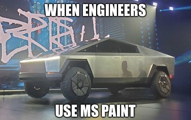 Kiedy inżynierowie używają programu MS Paint.