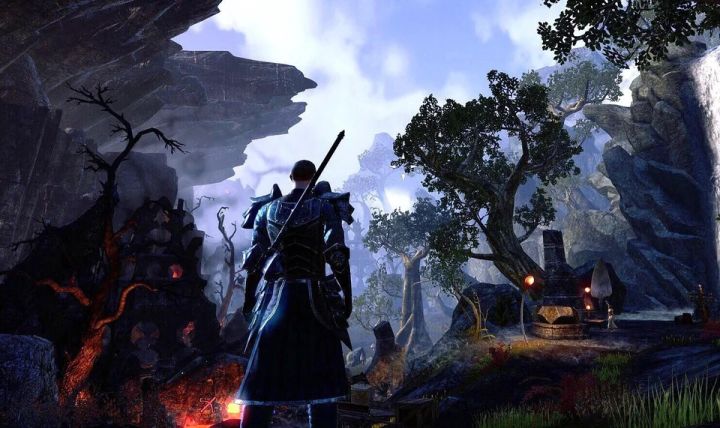 Na pozór nie ma tu nic niezwykłego… ale lepiej nie oglądaj się za siebie. (Źródło: Reddit, u/Abyss_Drifter) - 6 miejsc w Tamriel, które warto odwiedzić, czekając na TES 6 - dokument - 2020-05-19