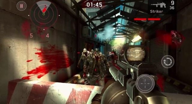 W Dead Triggerze możemy mozolnie zbierać punkty, aby kupić sobie lepszą broń, lub zapłacić i z pieśnią na ustach przedzierać się przez hordy zombie np. z granatnikiem. - 2012-12-27