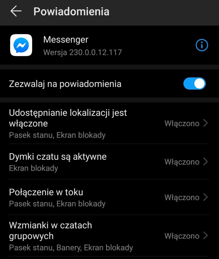 Wyłączenie powiadomień w Androidzie – raz a dobrze. - Messenger to najlepsze co zrobił Facebook. Co warto o nim wiedzieć - dokument - 2022-10-20