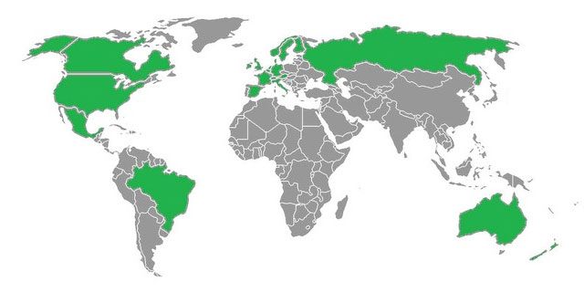 Na mapie na zielono zaznaczono kraje, w których premiera konsoli nastąpi jeszcze w tym roku. Niestety, nie ma wśród nich Polski. - 2013-10-17