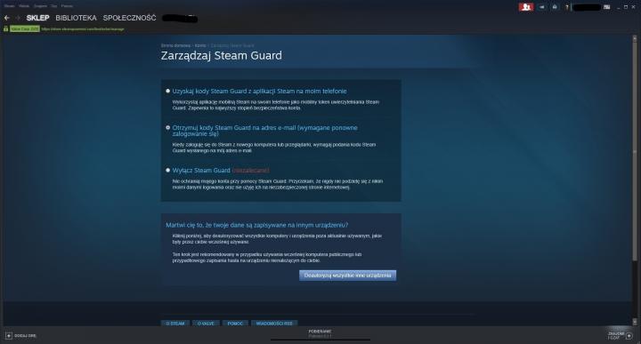 Dla bezpieczeństwa warto aktywować Steam Guard. - 2018-11-21