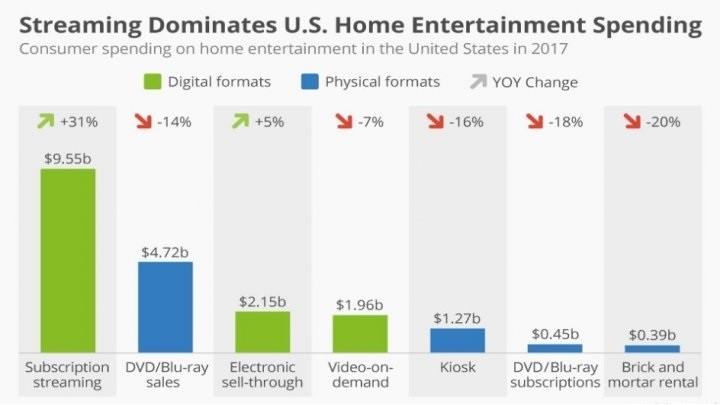 Wydatki na rozrywkę domową w USA w 2017 r. - 2018-10-31