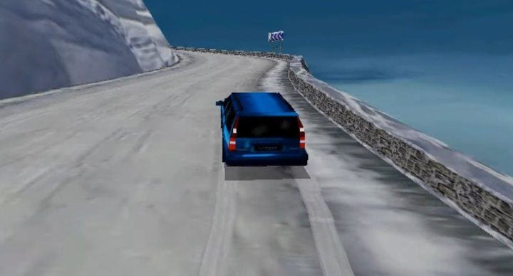 Volvo V70 Racing, Refraction Games, 1998. Screen z https://www.youtube.com/watch?v=HOsvBPkyAWA. - Pomysł, który miał nie działać. Gra, która miała się nie udać. Początki Battlefielda - dokument - 2025-11-20