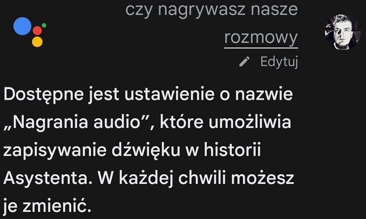 O nagrywaniu wie już znacznie mniej użytkowników. - Asystent Google nas podsłuchuje? Zrobiłem tygodniowy eksperyment - dokument - 2021-09-24