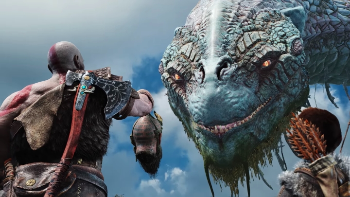 Opasający ogromnym cielskiem Midgard Jormundgand jest istotnym elementem fabuły God of War. - Najlepsze gry na PS4 - 17 świetnych gier na PlayStation 4 - dokument - 2023-05-19