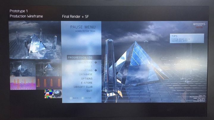 Oto jedyny jak na razie materiał graficzny, który możemy powiązać z nowym Assassin’s Creed – zdjęcie prezentujące rzekomo ekran menu we wczesnej wersji gry. - 2017-01-06