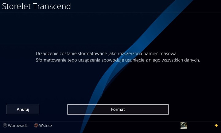 Jeśli wcześniej tego nie wiedzieliście – formatowanie wiąże się z utratą wszystkich danych, które były zapisane na dysku zewnętrznym. - PS4 wolno chodzi? Przyspiesz konsolę, zainstaluj dysk SSD - dokument - 2019-08-14