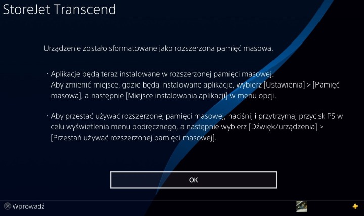 W razie potrzeby możemy zamienić docelowe miejsce instalowania gier na dysk wbudowany. - PS4 wolno chodzi? Przyspiesz konsolę, zainstaluj dysk SSD - dokument - 2019-08-14