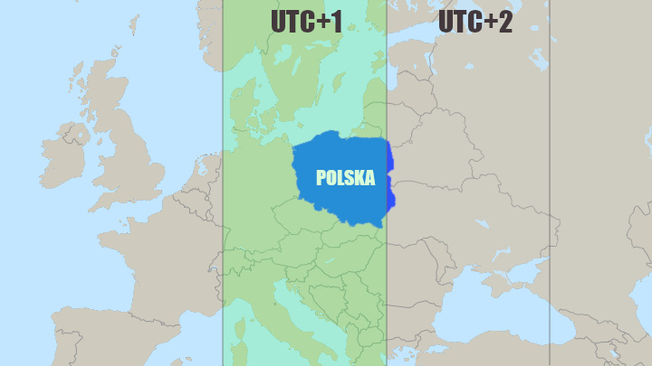 Właściwą strefą czasową dla Polski jest środkowoeuropejska (UTC+1), czyli pot. czas zimowy. - Zmiana czasu - czy czas letni i zimowy naprawdę są potrzebne? - dokument - 2021-10-28
