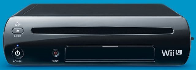 Konsola Wii U. Pod klapką na frontowym panelu znajduje się gniazdo kart SD i porty USB. - 2012-11-16