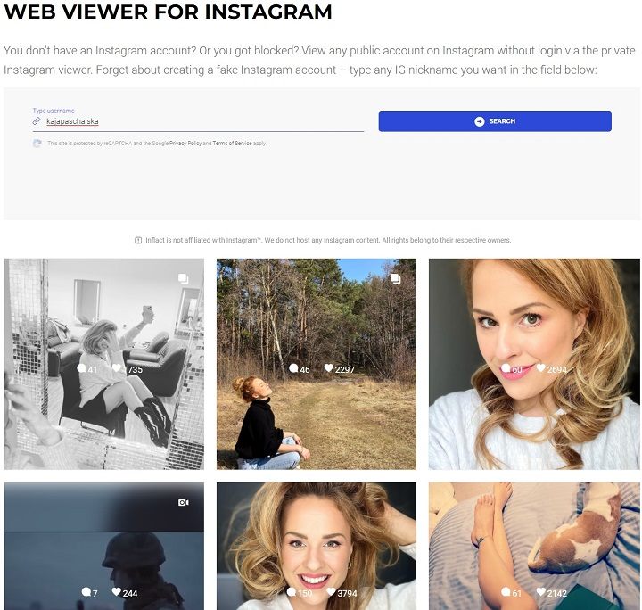 Właśnie tak, tj. bez konta na Instagramie, sprawdzam co się dzieje u mojej ulubionej aktorki. Kaju, jesteś najlepsza! - Instagram: jak usunąć konto - dokument - 2022-04-04