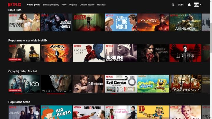 Początki Netflixa w Polsce były burzliwe, ale dziś już tylko najwięksi malkontenci narzekają na liczbę oferowanych przez usługę filmów i seriali. - 2018-06-29