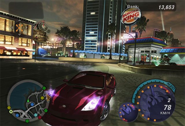 Burger King i logo Cingular w Need for Speed: Underground 2. - 2015-01-16