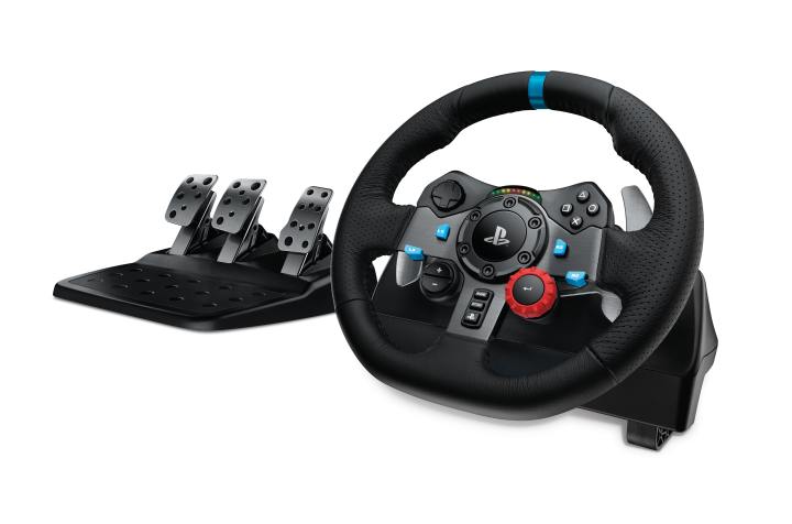 Logitech G29 sprawia, że gry wyścigowe dają wręcz dziką przyjemność. Źródło: Logitech. - Prezenty na święta 2022 - co kupić graczom na Gwiazdkę? - dokument - 2022-12-30