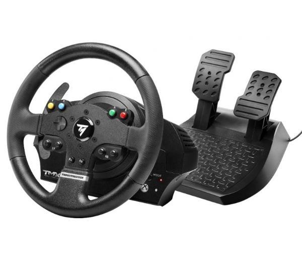 Thrustmaster TMX Force Feedback to wygodna kierownica dla fanów gier wyścigowych. Źródło: Thrustmaster.