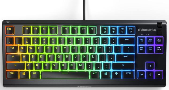 SteelSeries Apex 3 TKL to wodoodporna i niedroga propozycja tego renomowanego producenta. Źródło: SteelSeries. - Prezenty na święta 2022 - co kupić graczom na Gwiazdkę? - dokument - 2022-12-30