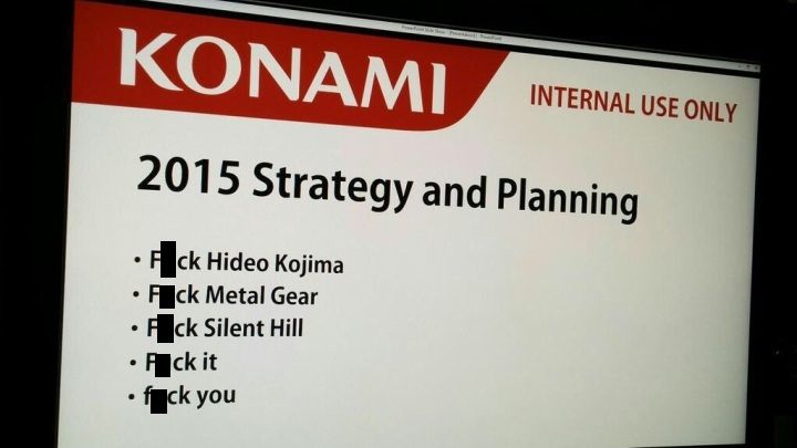 Internet dość jednoznacznie podsumował zachowanie Konami w tym konflikcie. - 50 twarzy Hideo Kojimy - dokument - 2019-09-05