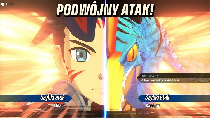 Podwójne ataki są widowiskowe, ale lepiej nie sprawdzać wtedy liczby klatek na sekundę. - Recenzja gry Monster Hunter Stories 2 - łowca potworów spotyka Pokemony - dokument - 2021-07-26