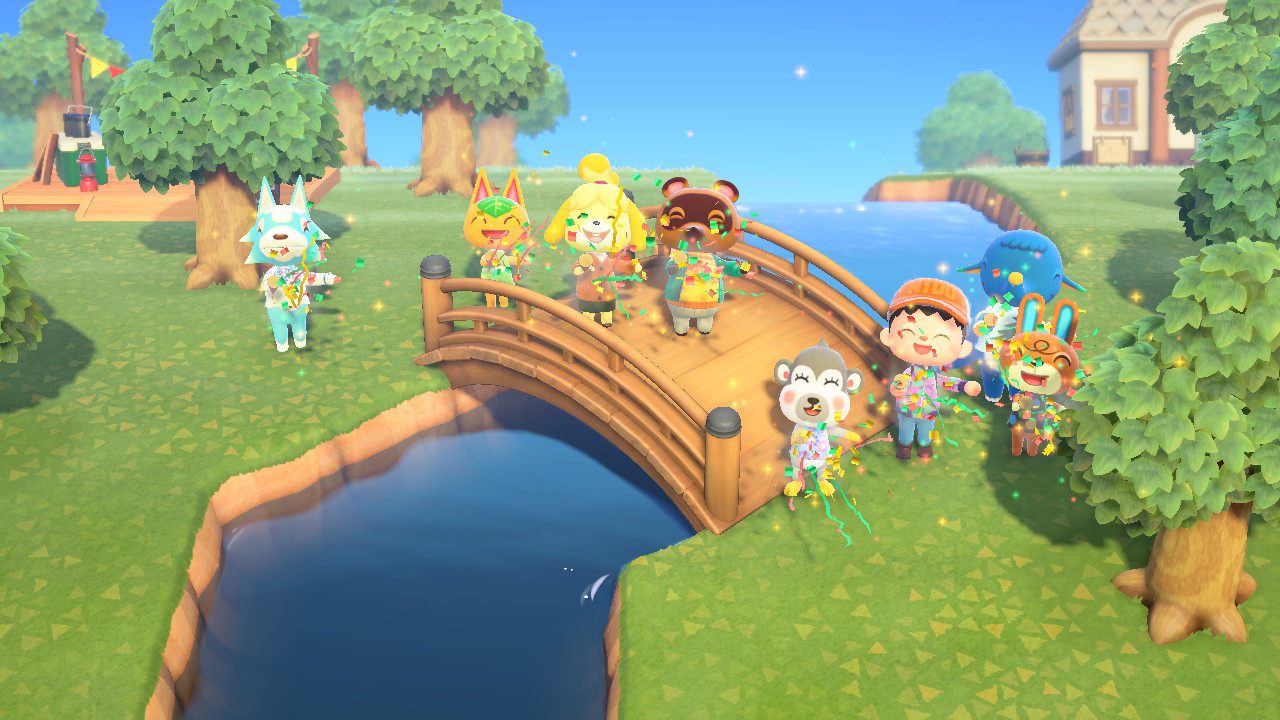 I ciach, pierwszy mostek postawiony, więc świętujemy. - Recenzja Animal Crossing: New Horizons – gry, która się nie spieszy - dokument - 2020-03-16