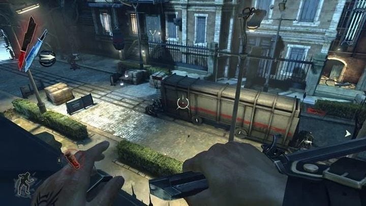 Stawiając na podejście skradankowe wiele czasu spędzimy na dachach i gzymsach. - Thief w morderczym wydaniu - recenzja gry Dishonored - dokument - 2020-02-11