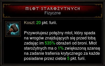 Młot starożytnych zadaje teraz o 200% więcej obrażeń.