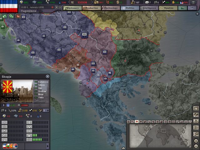 Hearts of Iron III: Their Finest Hour mod New Countries Mod v.0.8