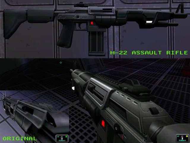System Shock 2 mod Tacticool Weapon Replacements