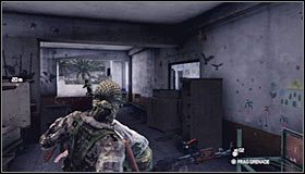 Po znalezieniu się wewnątrz budynku skręć w prawo, a po dotarciu do narożnika w lewo #1 - Diwaniya, Irak (2) | Opis przejścia | Tom Clancys Splinter Cell Conviction - Tom Clancys Splinter Cell: Conviction - poradnik do gry
