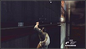 Tym razem po dotarciu do gzymsu dla odmiany będziesz musiał przesunąć się w lewo #1 - Laboratoria White Box (1) | Opis przejścia - Tom Clancys Splinter Cell: Conviction - poradnik do gry